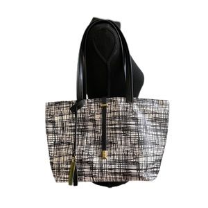 Vince Camuto Abstract Leather Shoulder Tote